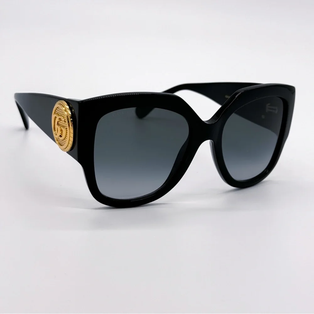 NEW GUCCI GG1407S 001 BLACK WOMEN OVERSIZED SUNGLASSES GUCCI